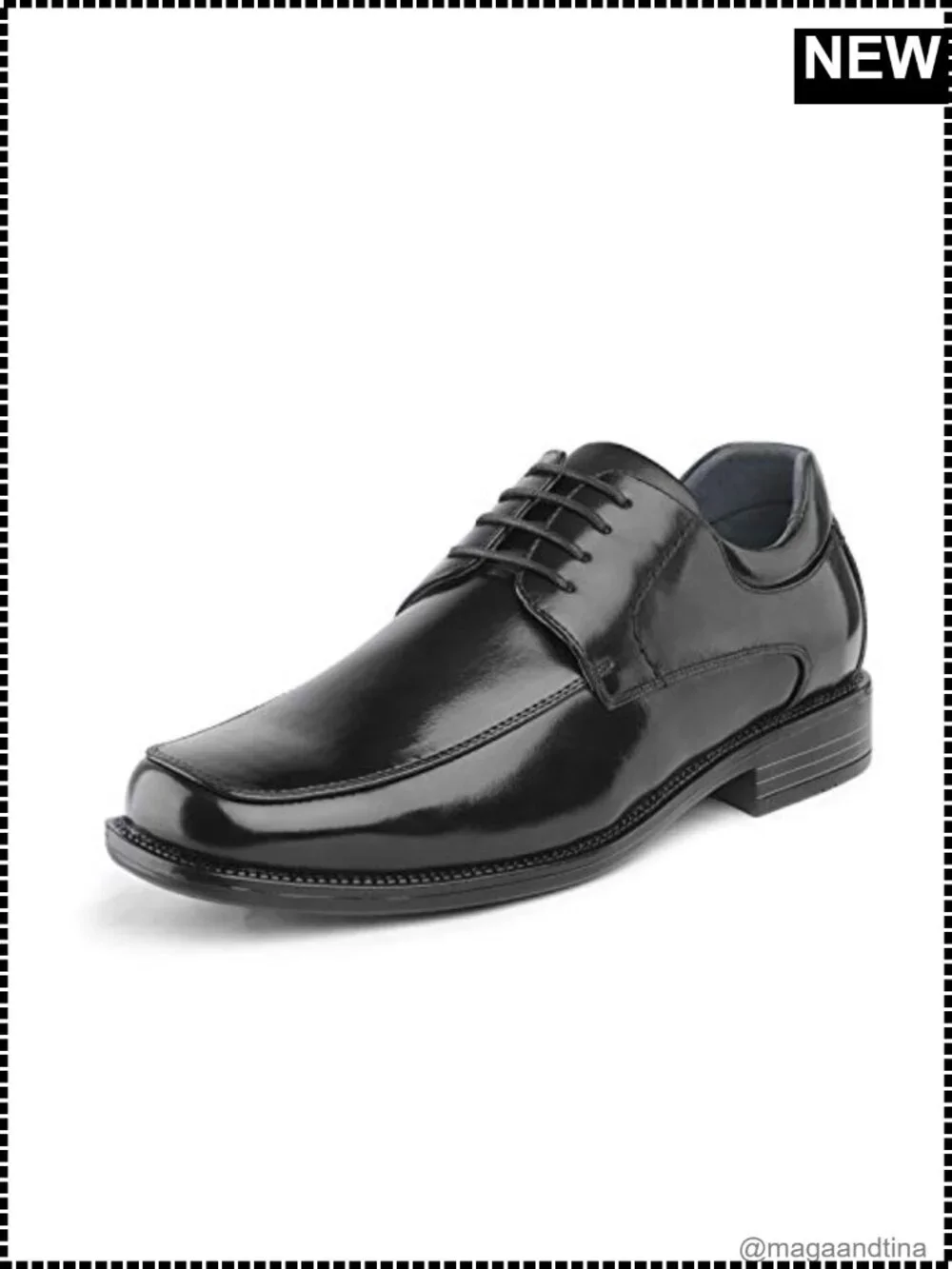 Men's Square Toe Faux Leather Oxford Dress Shoes Business
